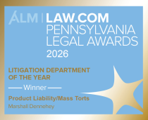2026 Litigation Department of the Year badge, Product Liability/Mass Torts
